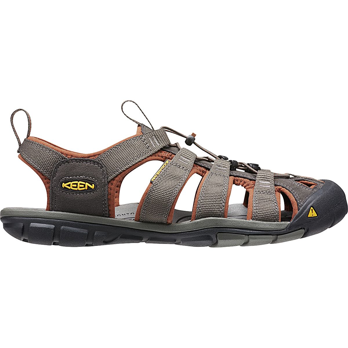 KEEN KEEN Clearwater CNX Sandal - Men's Raven/Tortoise Shell, 8.0