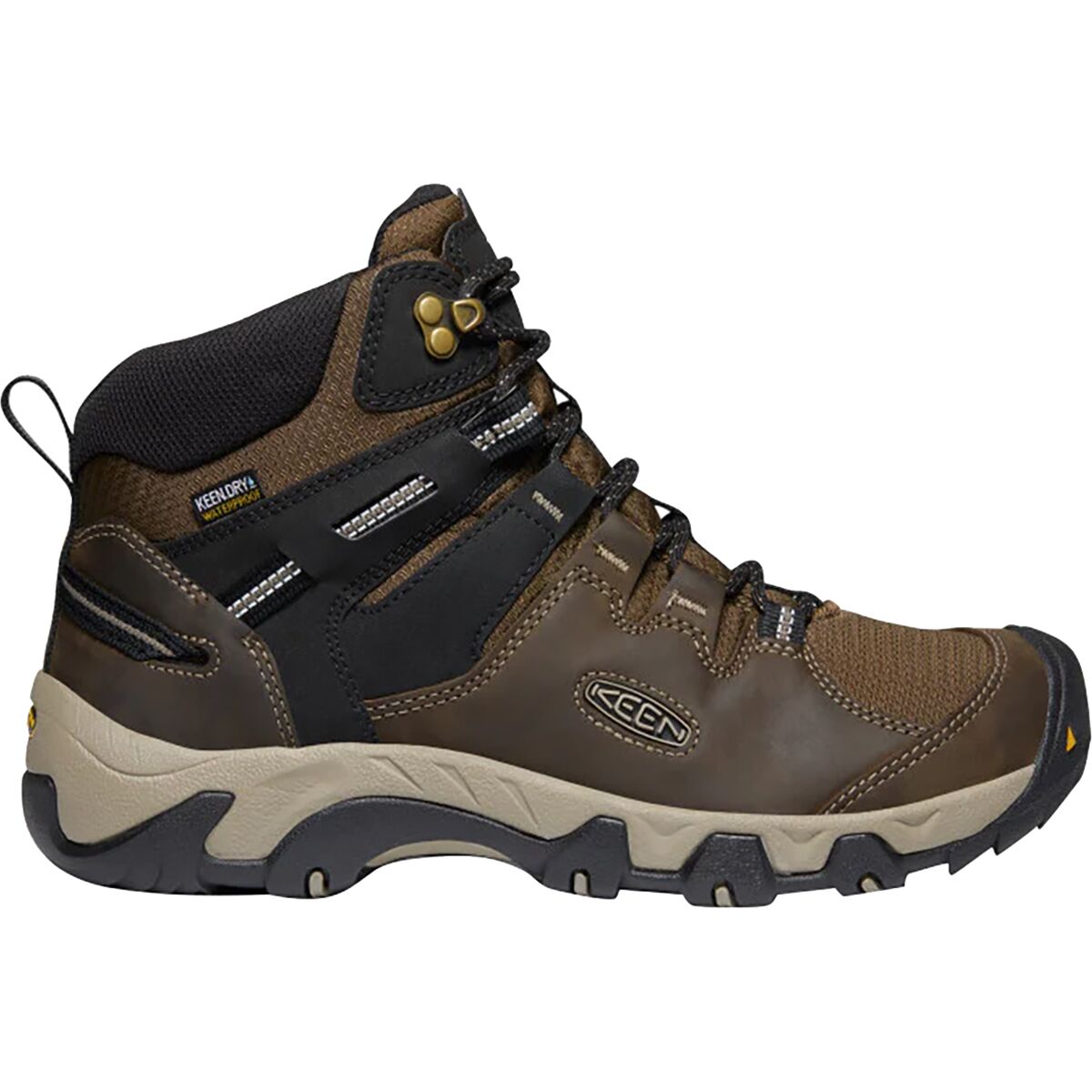 Keen Men's Steens Mid Waterproof Boot - 9.5 - Canteen / Black