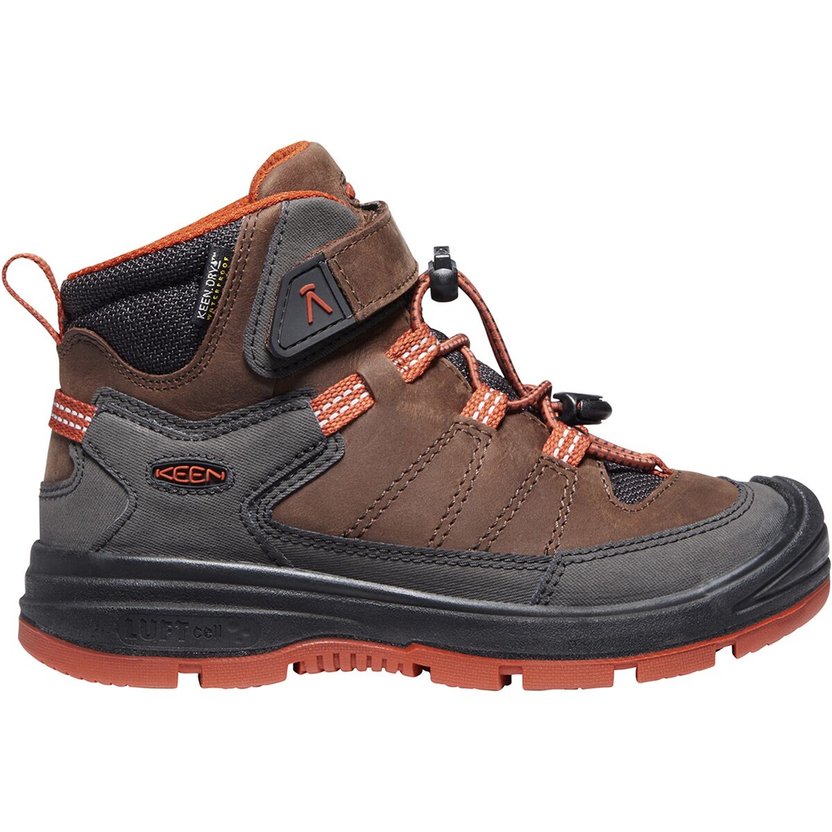 Scarponcini Da Trekking KEEN Redwood Mid WP Per Bambini - Impermeabili, Con Isolamento Termico, Suola Ad Alta Trazione