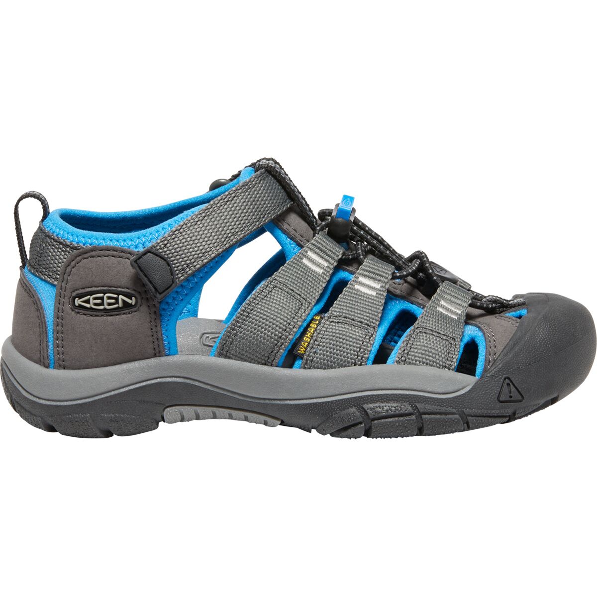 Image of KEEN Newport H2 Sandal - Kids' Magnet/Brilliant Blue, 6.0