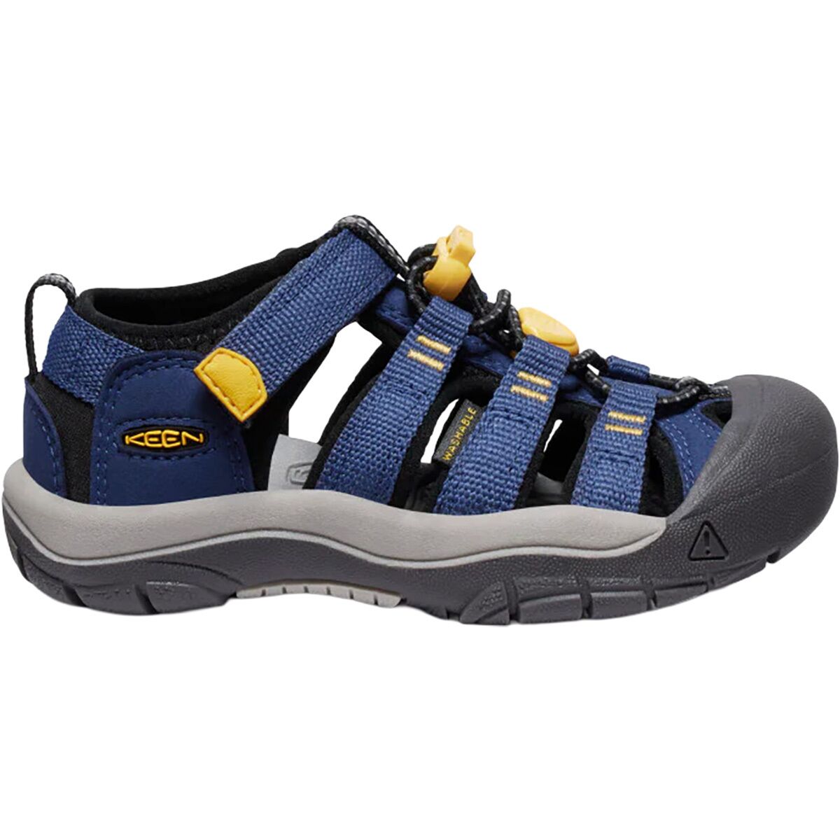 Image of KEEN Newport H2 Sandal - Little Kids' Naval Academy/Keen Yellow, 12.0
