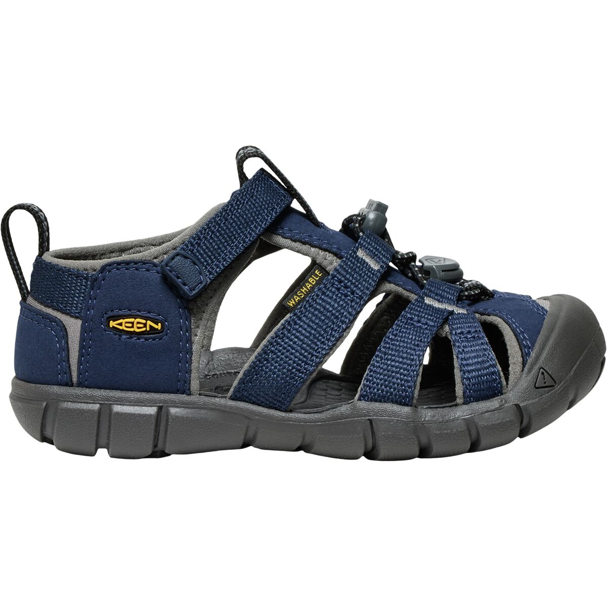Image of KEEN Seacamp II CNX Sandal - Toddlers' Naval Academy/Drizzle, 5.0