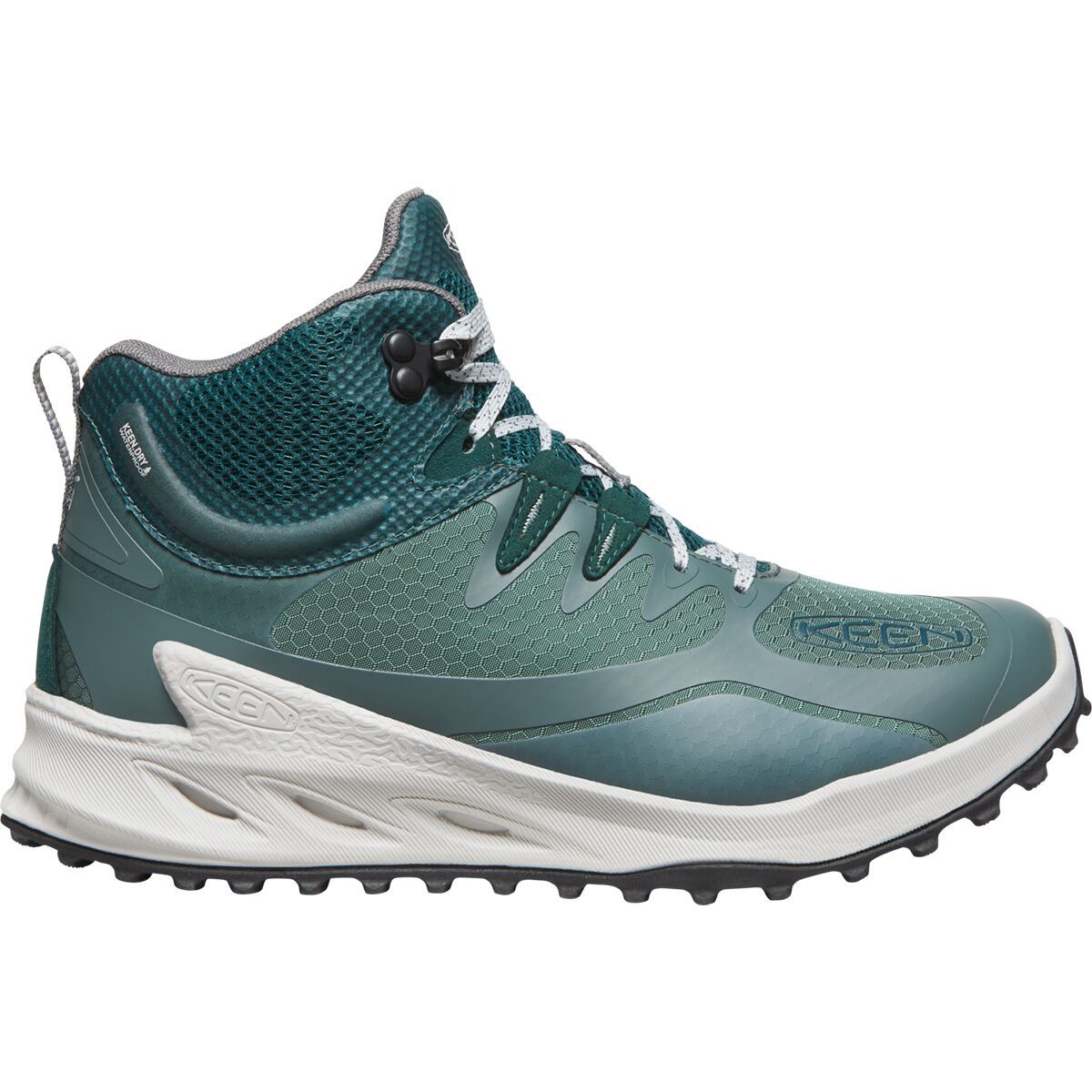 KEEN KEEN Zionic Mid WP Boot - Women's Fjord Blue/Tangerine, 7.5