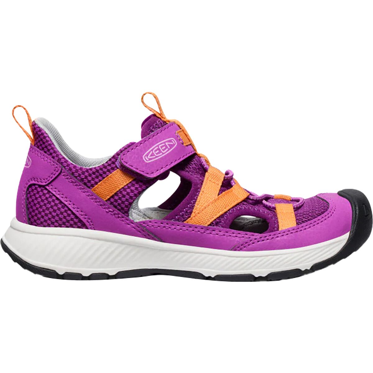 KEEN KEEN Motozoa Sandal - Kids' Willowherb/Tangerine, 4.0