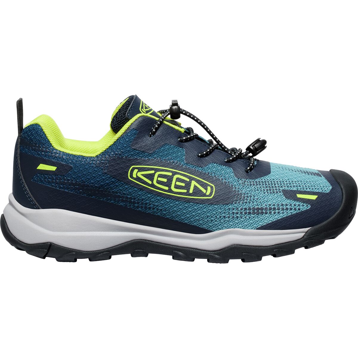 Image of KEEN Wanduro Speed Shoe - Kids' Legion Blue/Evening Primrose, 3.0