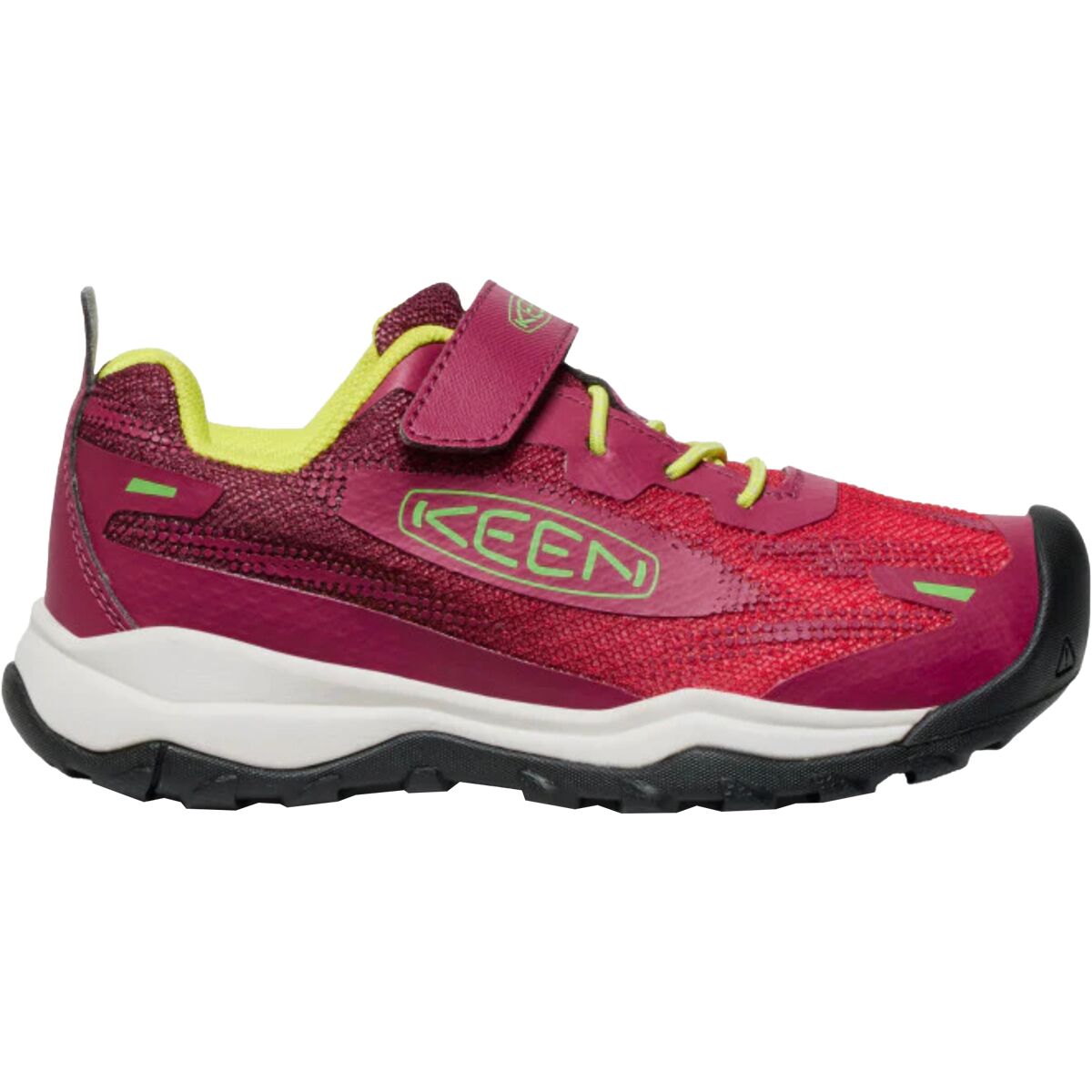 Image of KEEN Wanduro Speed Shoe - Little Kids' Beaujolais/Summer Green, 12.0