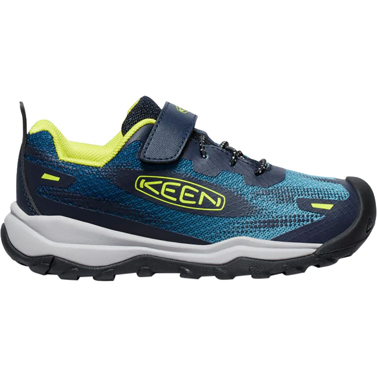 Image of KEEN Wanduro Speed Shoe - Little Kids' Legion Blue/Evening Primrose, 10.0