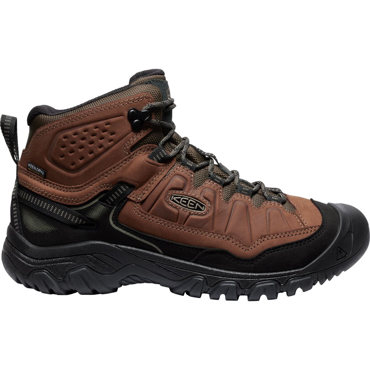 Image of KEEN Targhee IV Mid WP Hiking Boot - Men's Bison/Black, 10.0