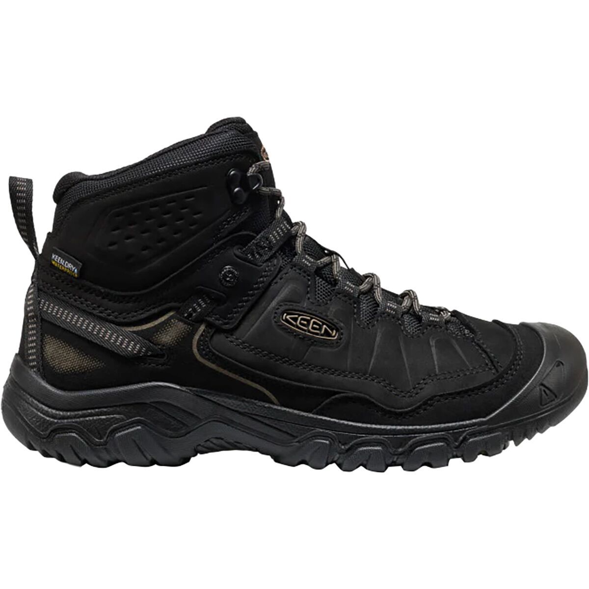 Image of KEEN Targhee IV Mid WP Hiking Boot - Men's Triple Black, 9.0