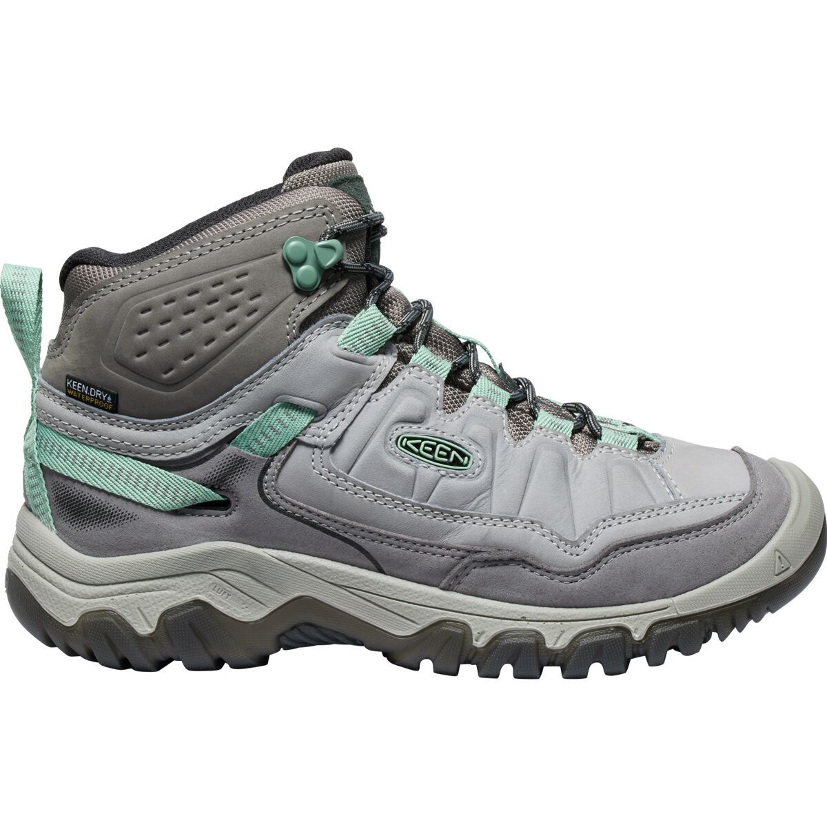 Image of KEEN Targhee IV Mid WP Hiking Boot - Women's Alloy/Granite Green, 7.5