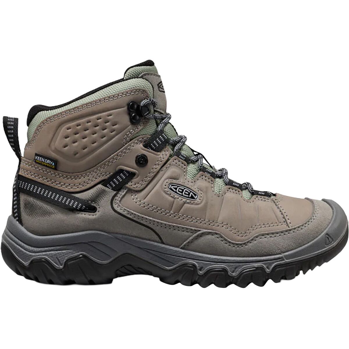 Image of KEEN Targhee IV Mid WP Hiking Boot - Women's Steel Grey/Lily Pad, 9.0