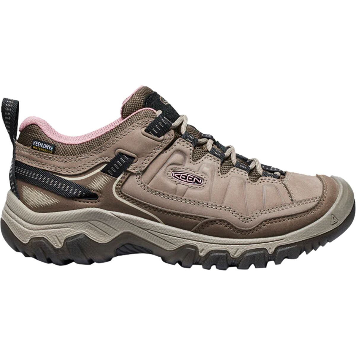 Image of KEEN Targhee IV WP Hiking Boot - Women's Brindle/Nostalgia Rose, 7.5