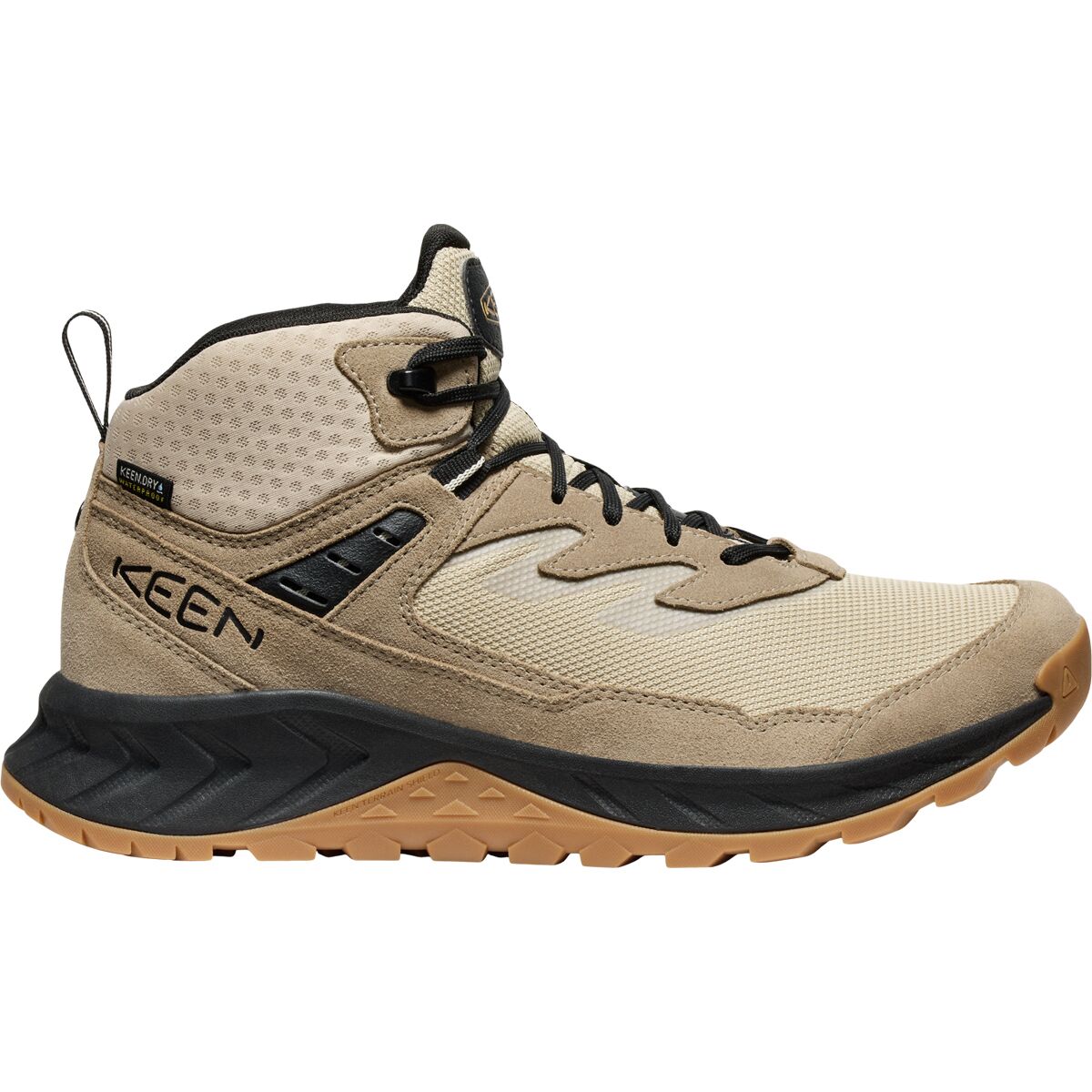 Image of KEEN Hightrail Waterproof Hiking Boot - Men's Brindle/Oak Buff, 11.5