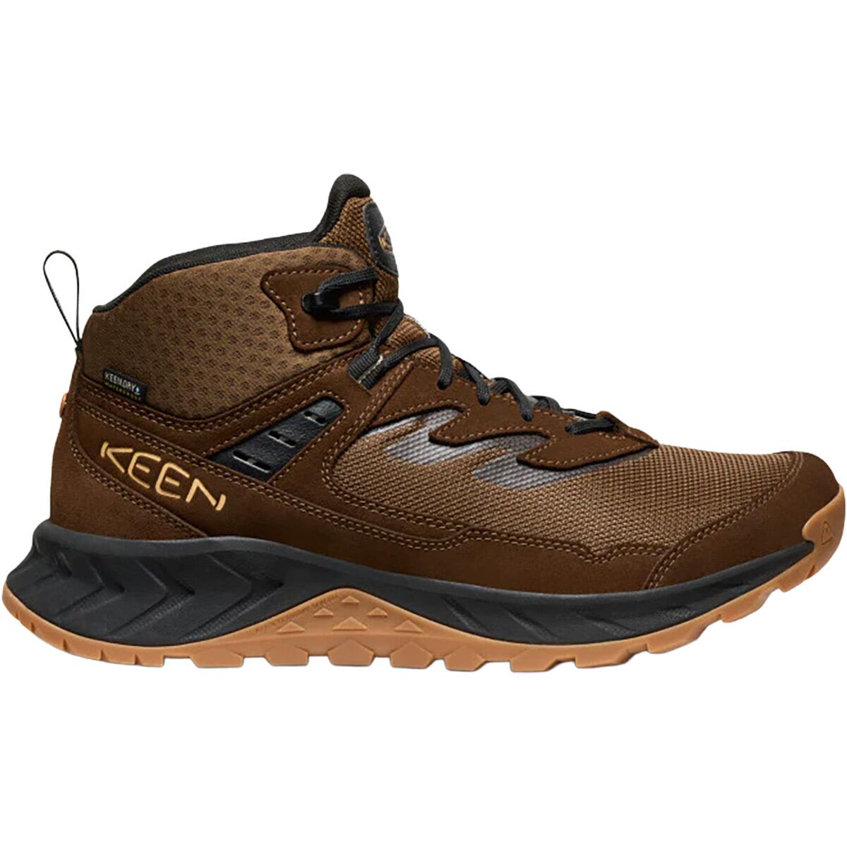 Image of KEEN Hightrail Waterproof Hiking Boot - Men's Dark Earth/Oak Buff, 8.5