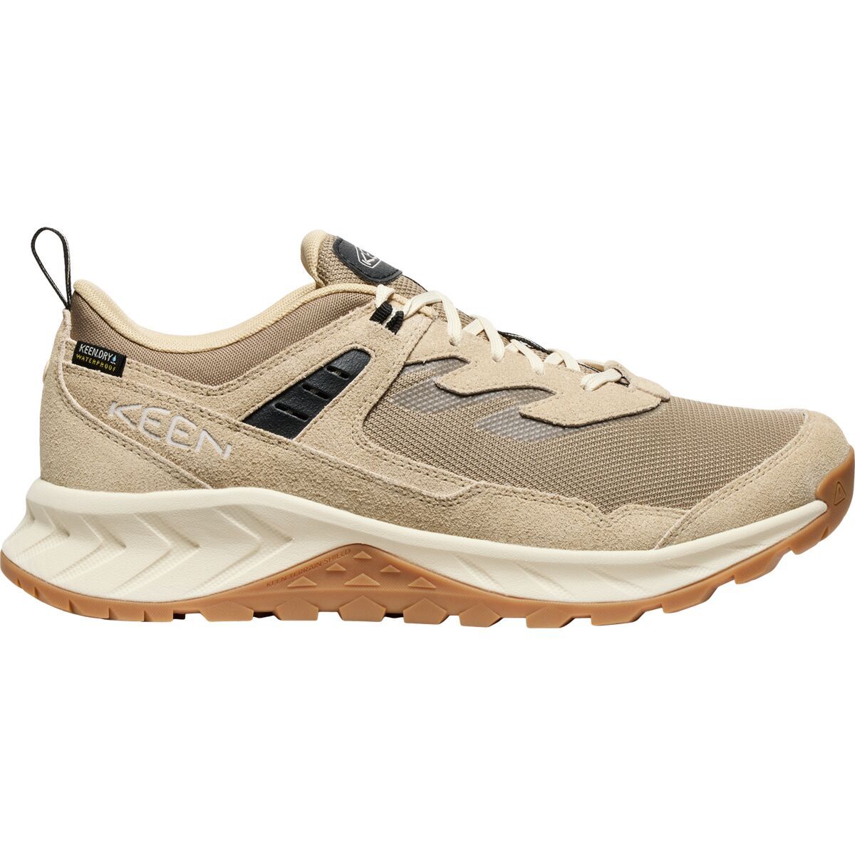 Image of KEEN Hightrail Waterproof Hiking Shoe - Men's Brindle/Birch, 8.5