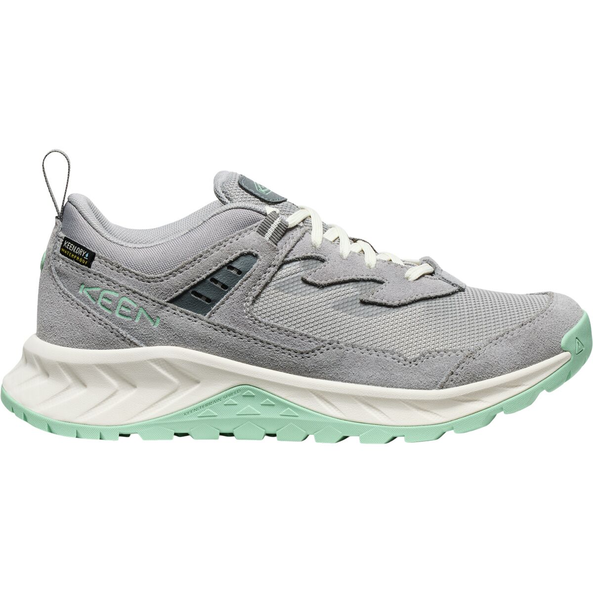 Image of KEEN Hightrail Waterproof Hiking Shoe - Women's Alloy/Lichen, 8.5