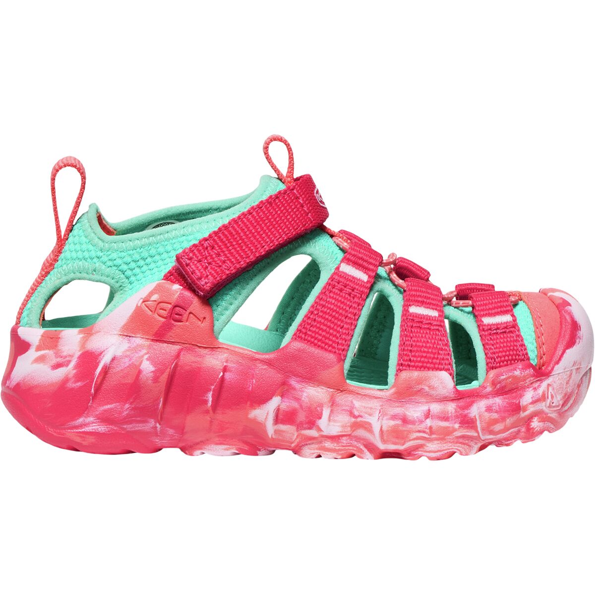 Image of KEEN Hyperport H2 Sandal - Little Kids' Raspberry/Pool Blue, 11.0