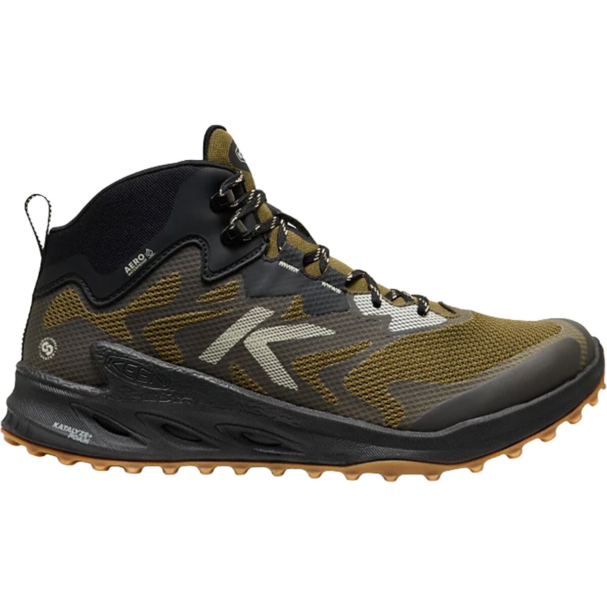 Image of KEEN Zionic NXT Mid WP Boot - Men's Dark Olive/Black, 10.0