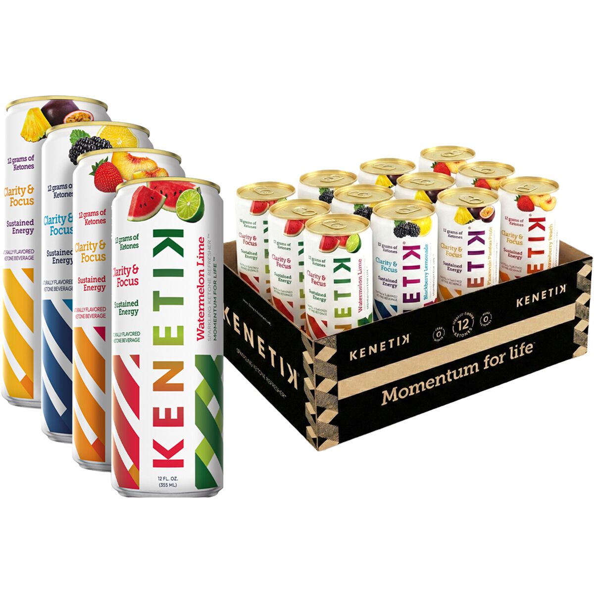 Image of Kenetik Ketone Drink - 12-Pack Variety Pack, 12 pack