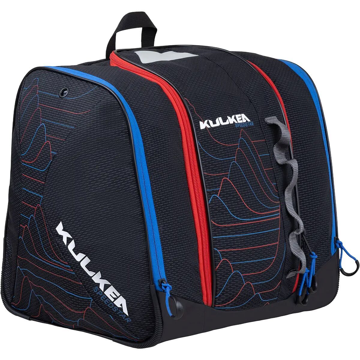 Image of Kulkea Speed Star 35L Boot Bag Meteor Black/Vapor Blue/Mars Red, One Size