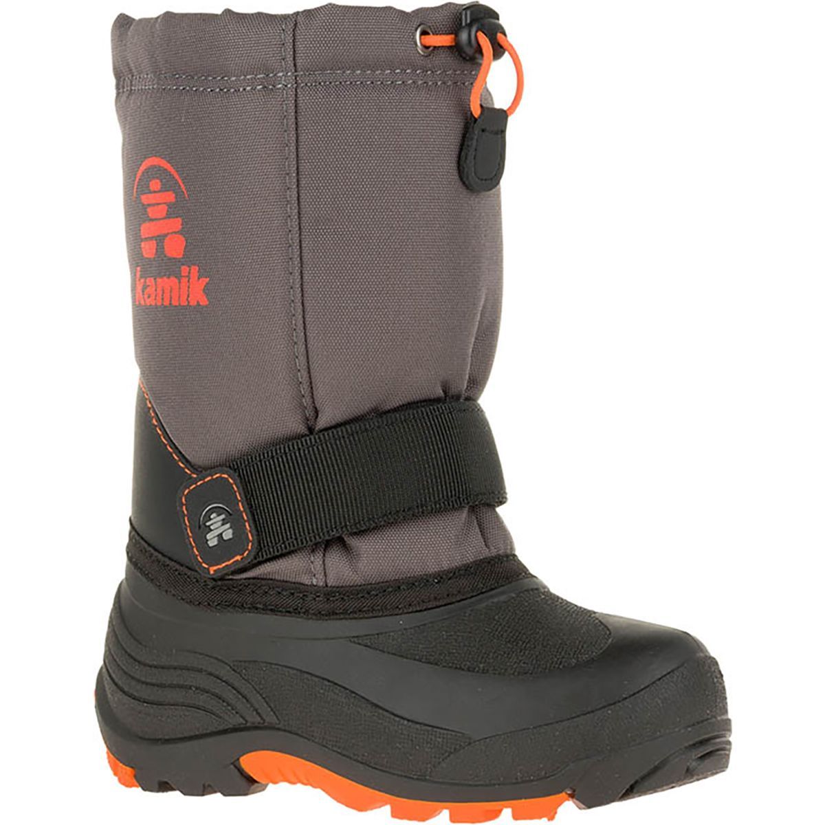 Kamik Rocket Boot - Little Boys' Charcoal/Flame, 9.0