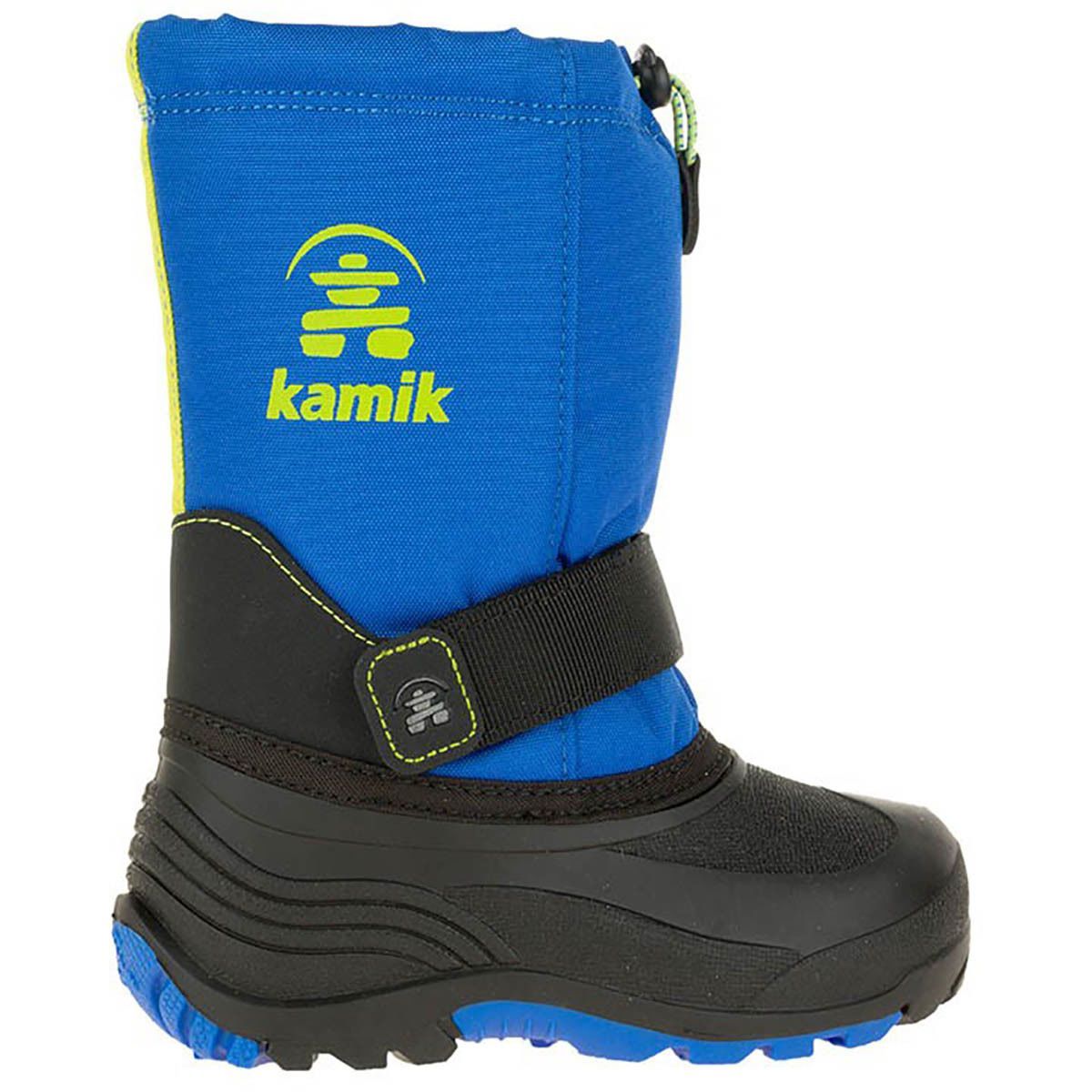 Kamik Rocket Boot - Little Boys' Strong Blue/Sulfur, 12.0
