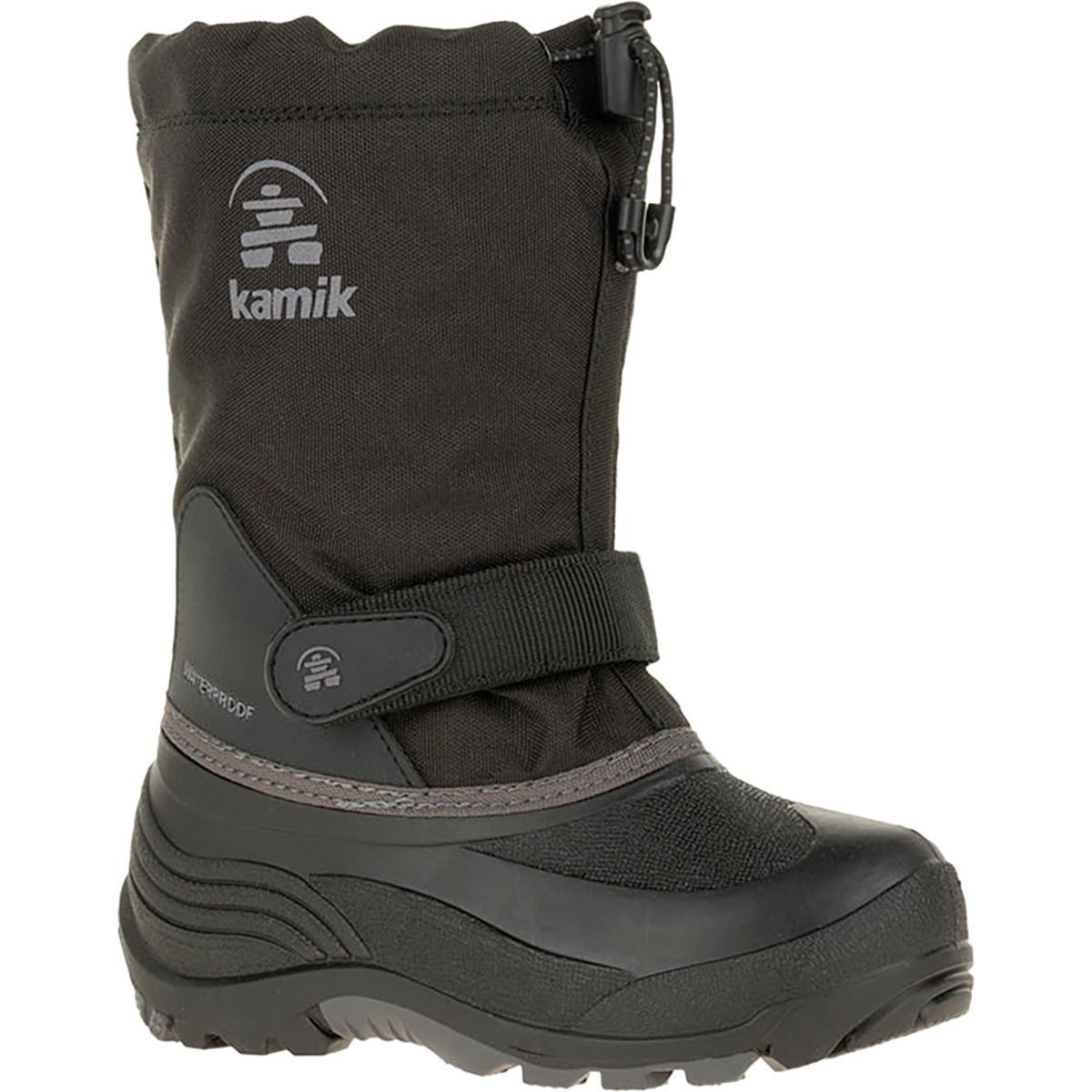 Kamik Waterbug 5 Boot - Boys' Black/Charcoal, 5.0