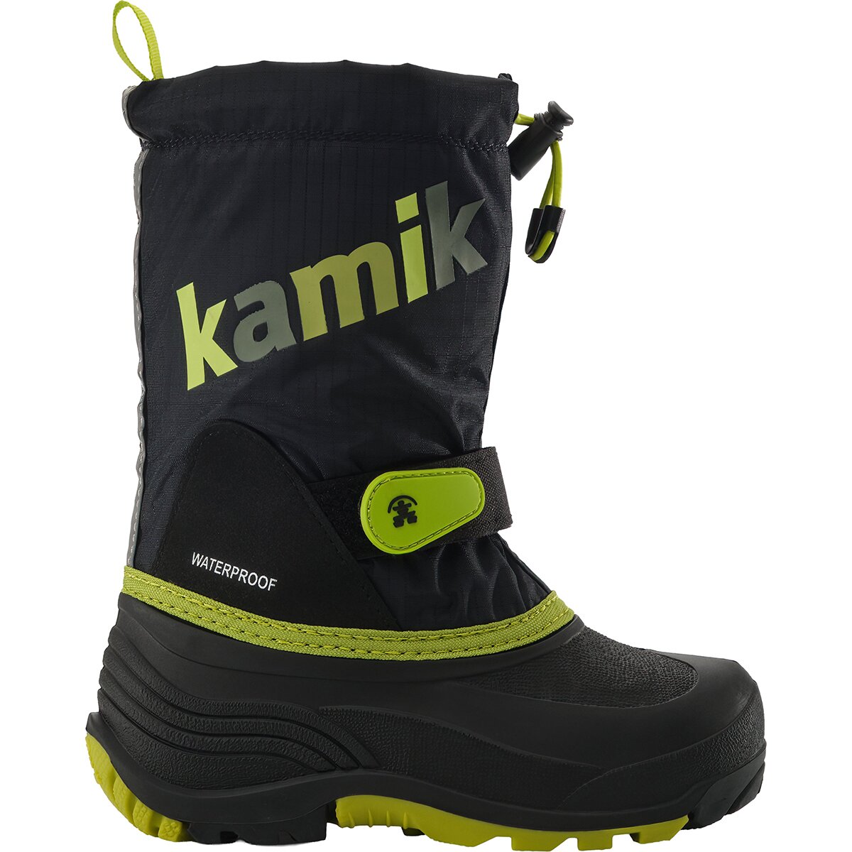 Image of Kamik Waterbug 5 Boot - Boys' Black/Green2, 3.0