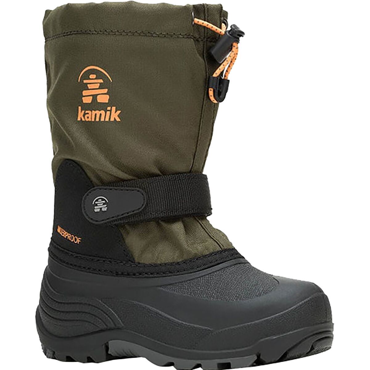 Image of Kamik Waterbug 5 Boot - Boys' Dark Olive2, 4.0