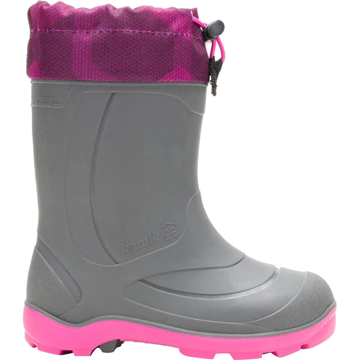 Kamik Snobuster2 Boot - Little Kids' Blk/Cha/Magenta, 12.0