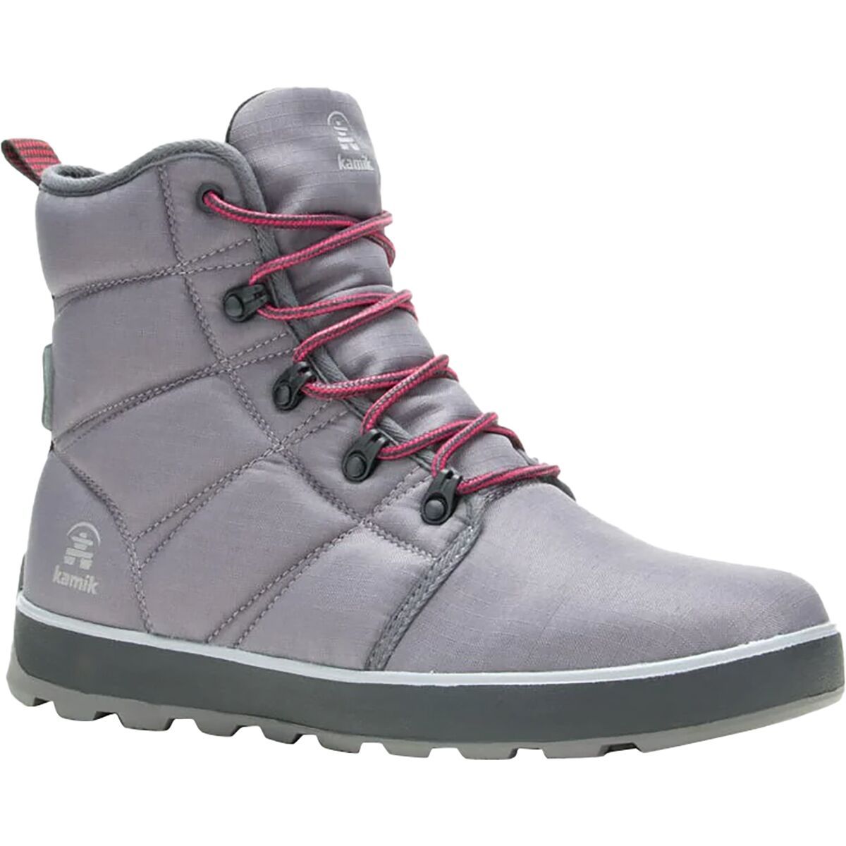 Kamik Spencer Nylon Boot - Men's Charcoal/Red, 11.5