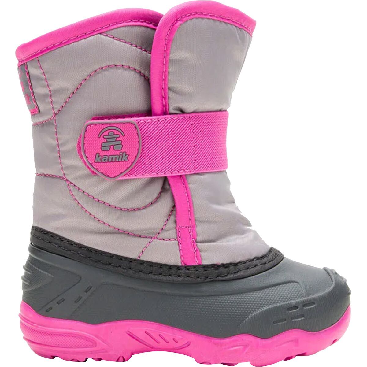 Kamik Snowbug 5 Boot - Toddlers' Gray/Pink, 13.0