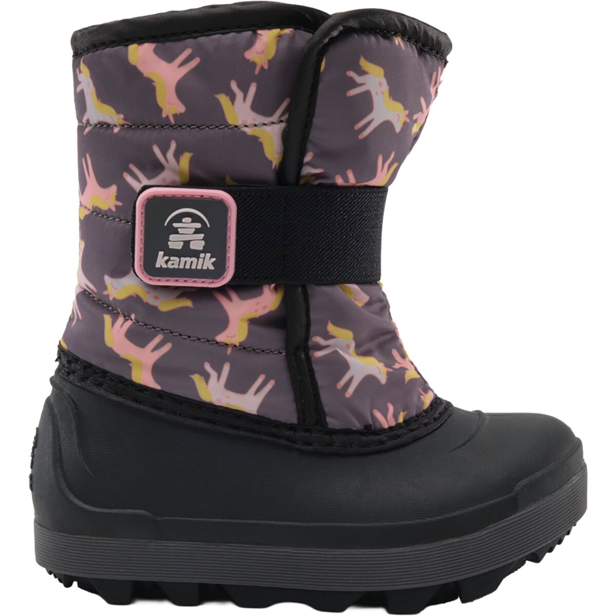 Image of Kamik Snowbug7 Print Boot - Toddlers' Charcoal, 5.0