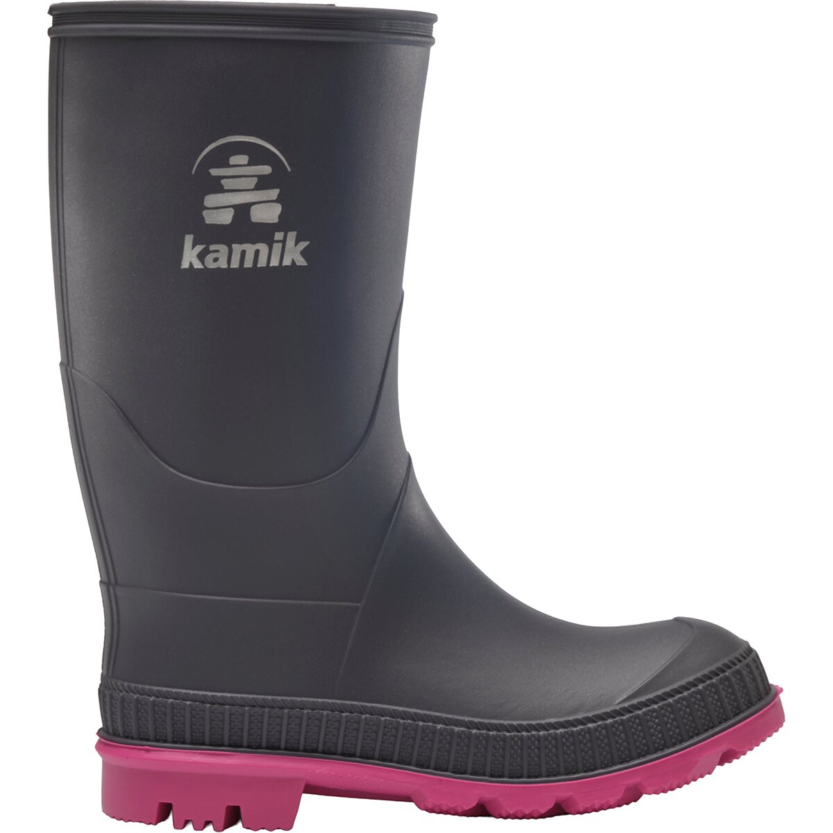 Image of Kamik Stomp Boot - Kids' Charcoal/Magenta, 5.0