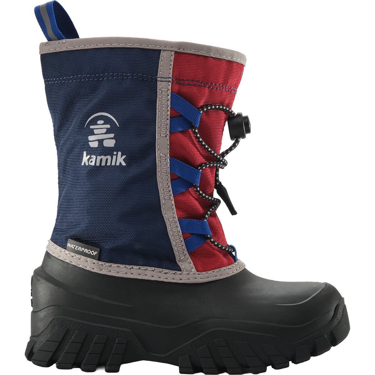Image of Kamik Freezie Boot - Kids' Navy/Red, 4.0