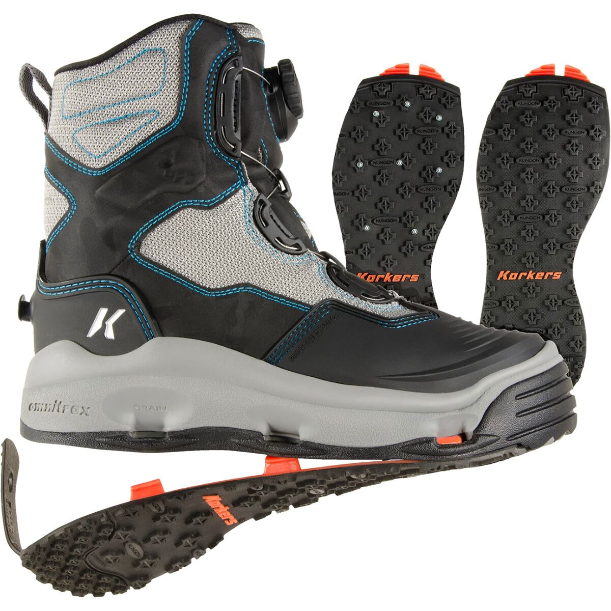 Image of Korkers Darkhorse Wading Boot - Women's Kling-on & Studded Kling-on Soles, 9.0