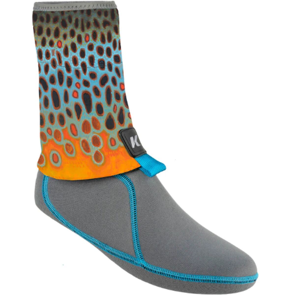 Image of Korkers I-drain 3.5mm Neoprene Guard Sock Deyoung Brown Flank Buck, L