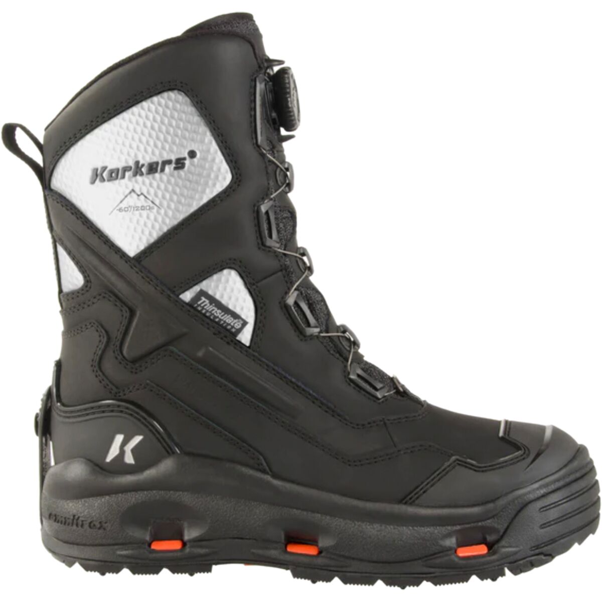 Image of Korkers Polar Vortex 1200 Boot - Men's Black/Silver, 12.0