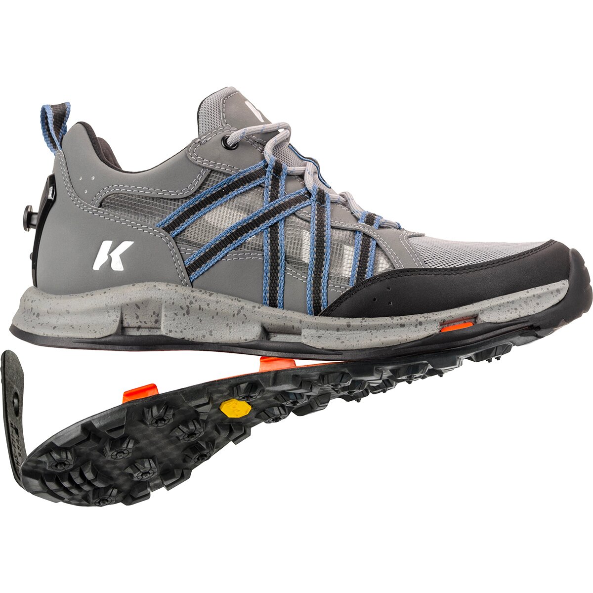 Korkers Korkers All Axis Shoe  - Men's Green/Orange-Felt Sole, 13.0