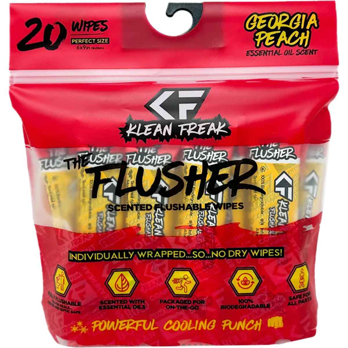 Klean Freak Klean Freak The Flusher - 20-Pack Georgia Peach, 20-Pack, One Size