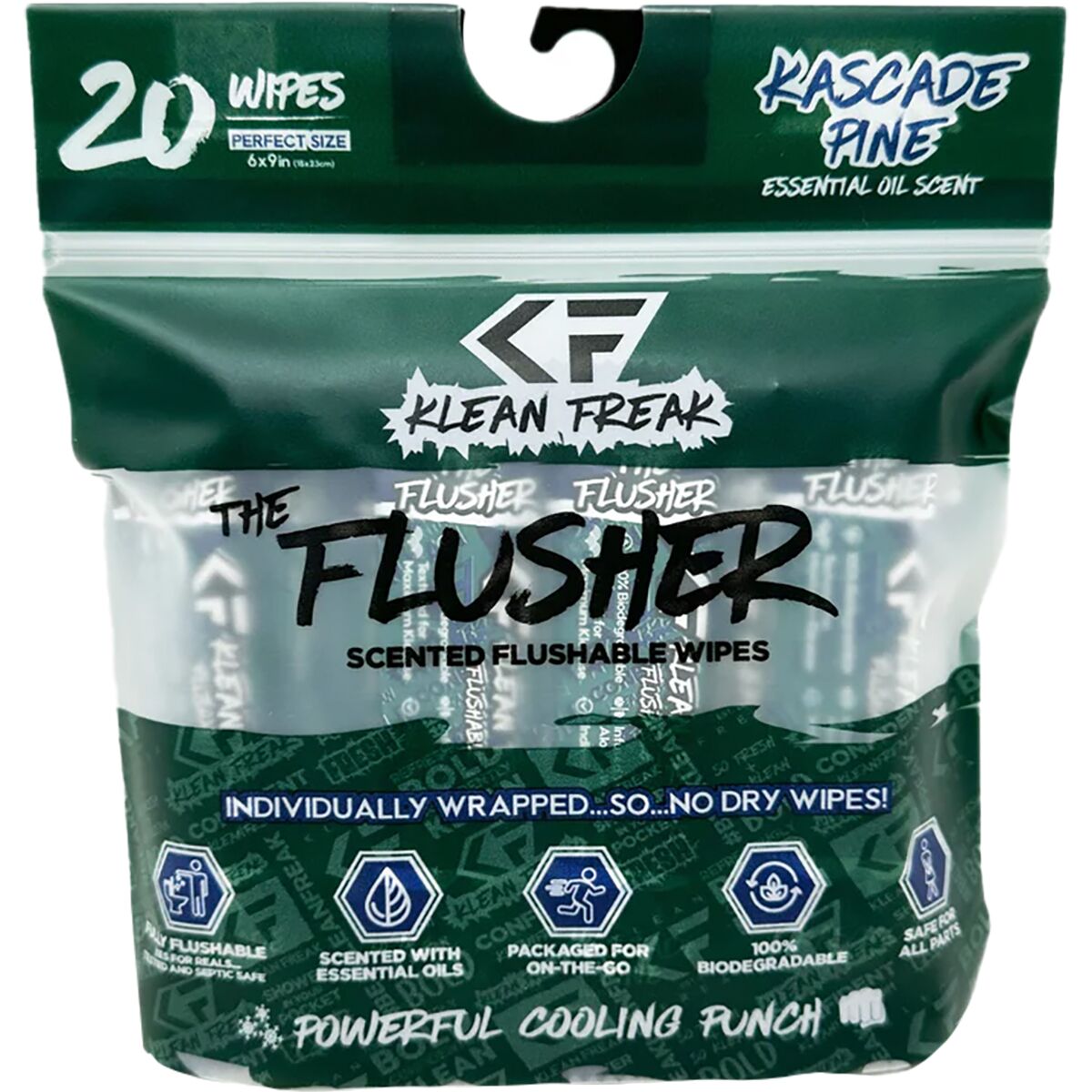 Image of Klean Freak The Flusher - 20-Pack Kascade Pine, 20-Pack, One Size