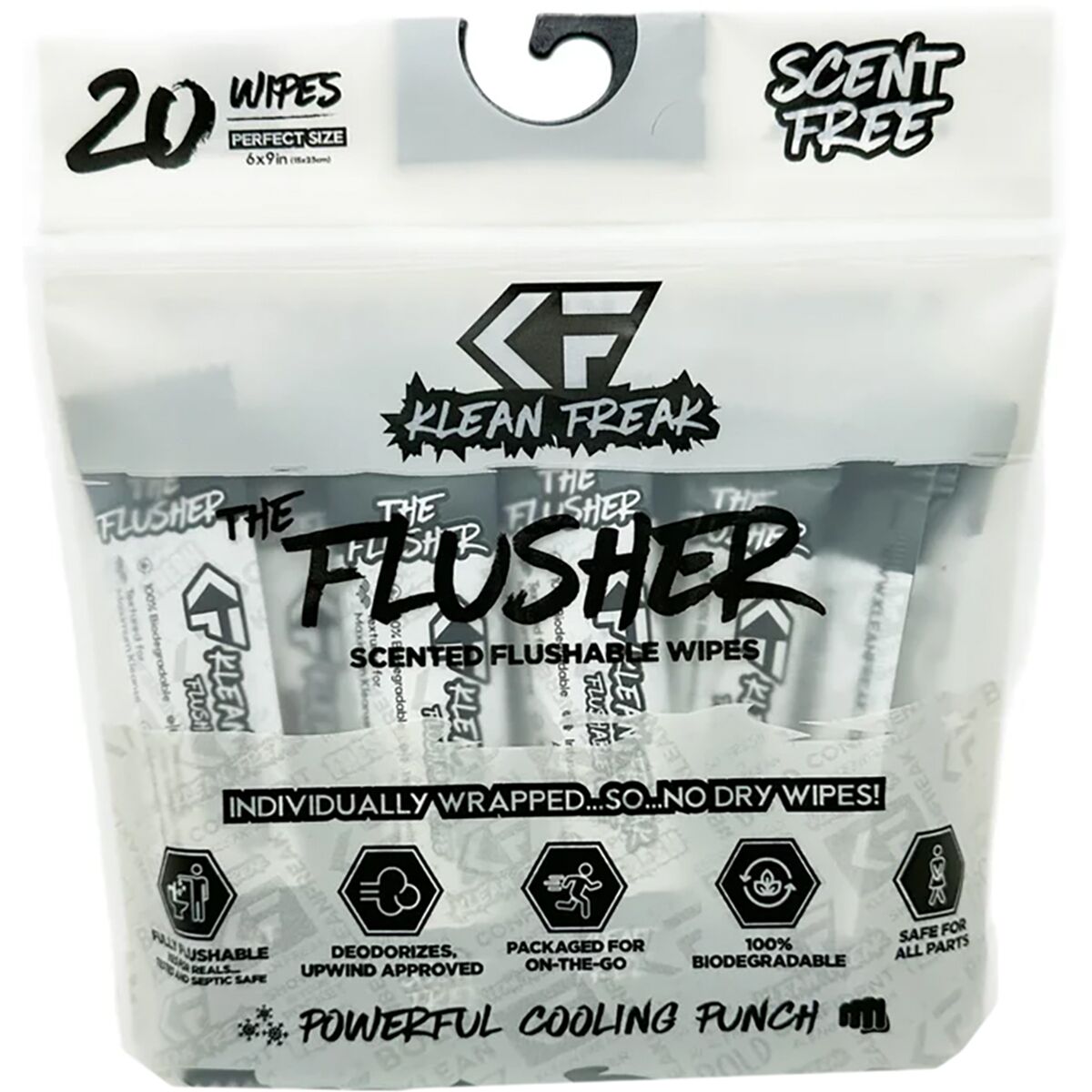 Klean Freak The Flusher - 20-Pack Scent Free, 20-Pack, One Size