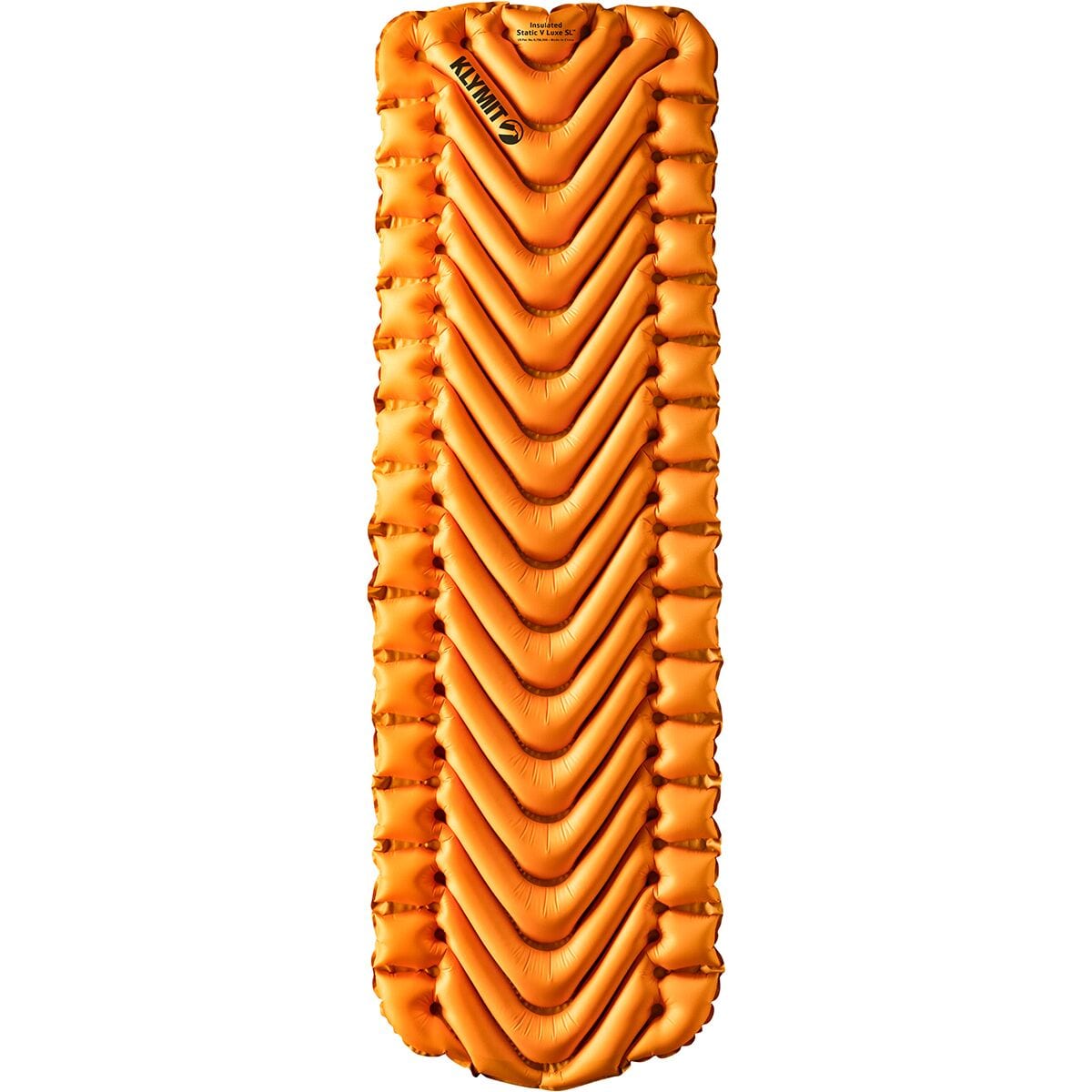 Image of Klymit Insulated Static V Lite Sleeping Pad Orange/Gray, Reg