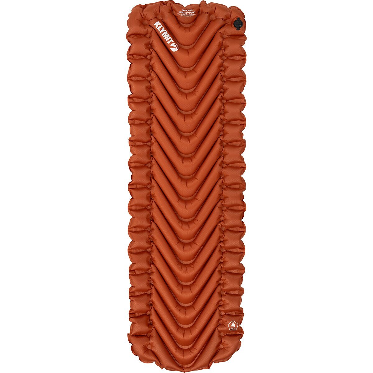 Klymit Insulated Static V Peak Sleaping Pad Flame, Reg