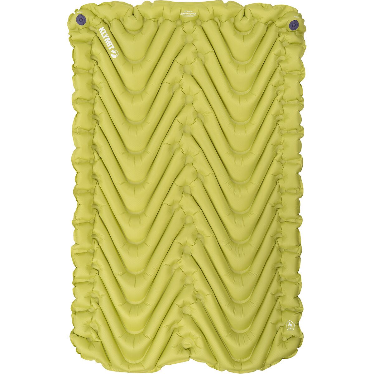 Image of Klymit Static V Summit Sleeping Pad Electric Green, Double