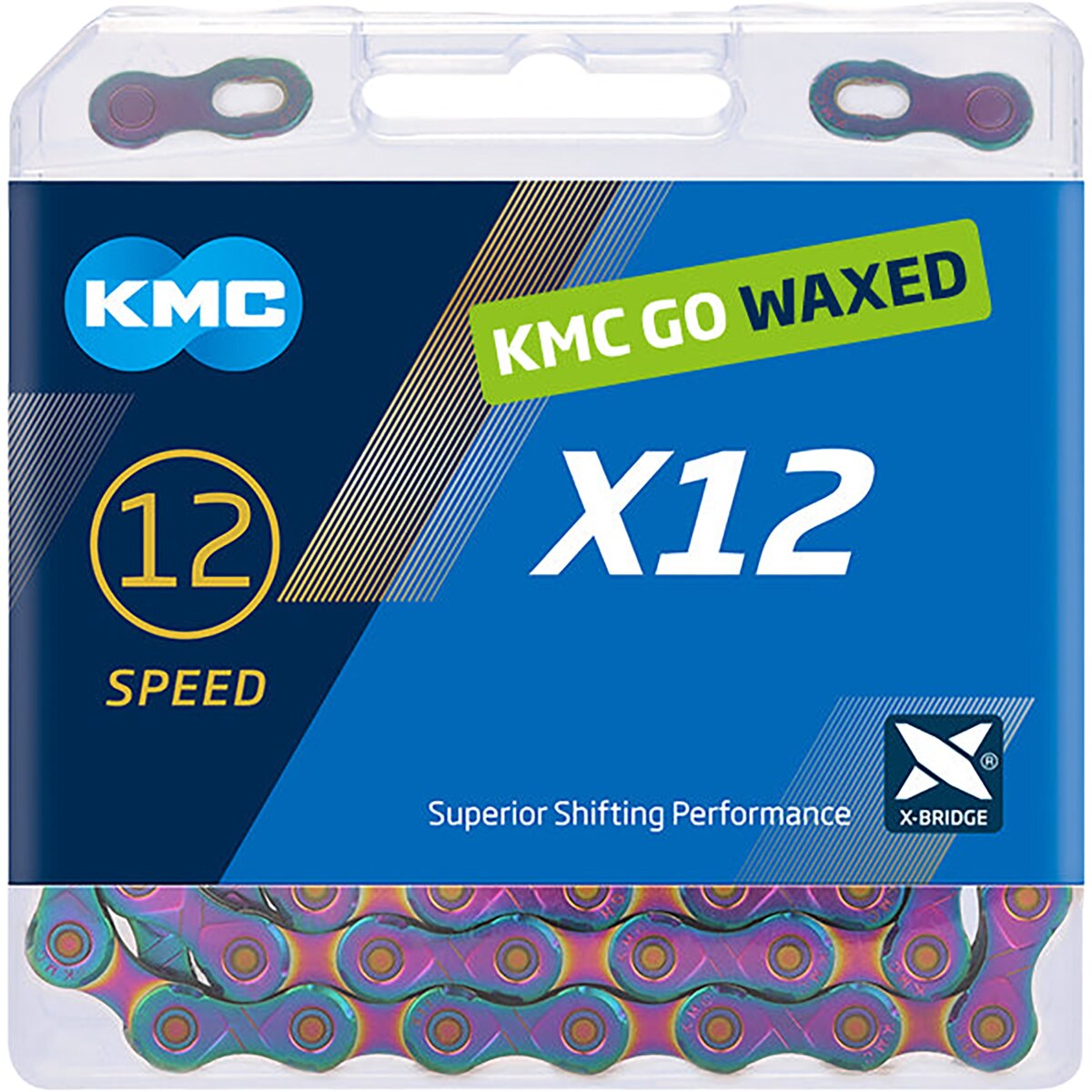 KMC KMC KMC X12 Waxed Chain - 12-Speed Ti Gold, 126 Links