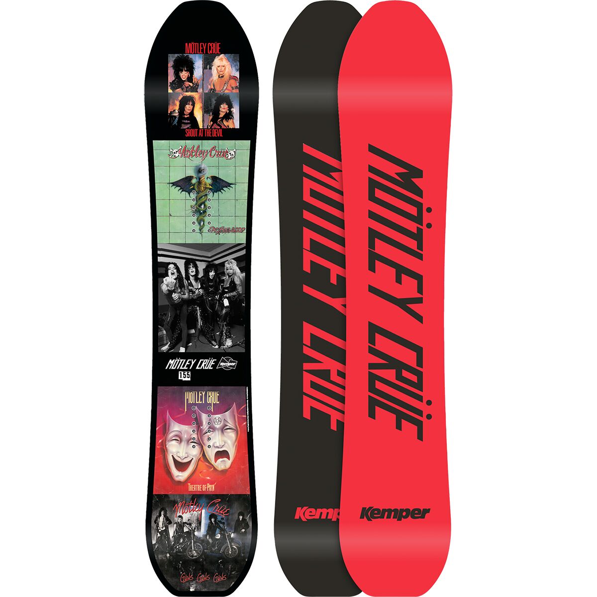 スノーボード 155 KEMPER FREESTYLE MOTLEY CRUE Kemper Snowboards Freestyle Motley Crue Snowboard - 2023 - Snowboard