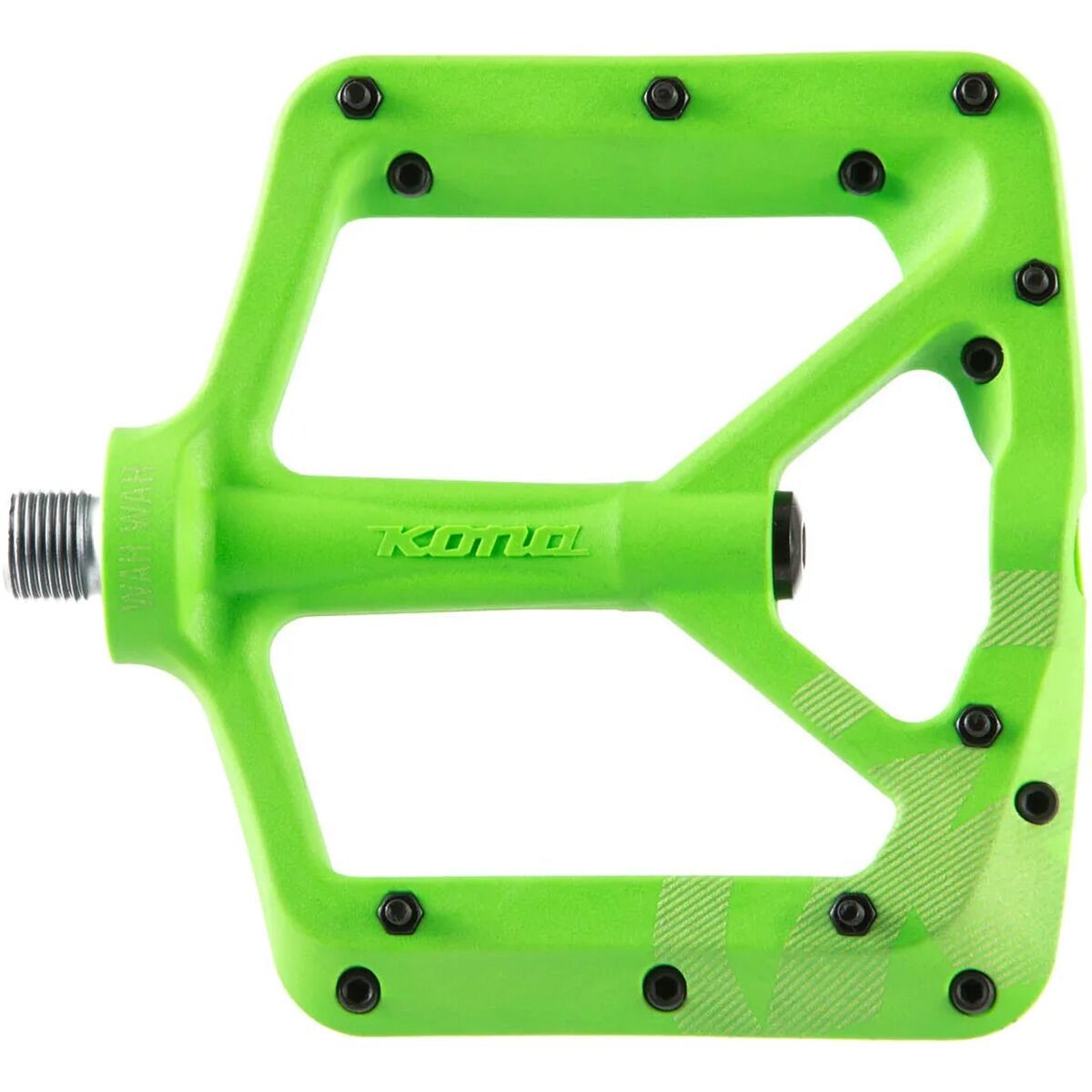 Kona WAH WAH II Platform Pedals Slime Green, One Size