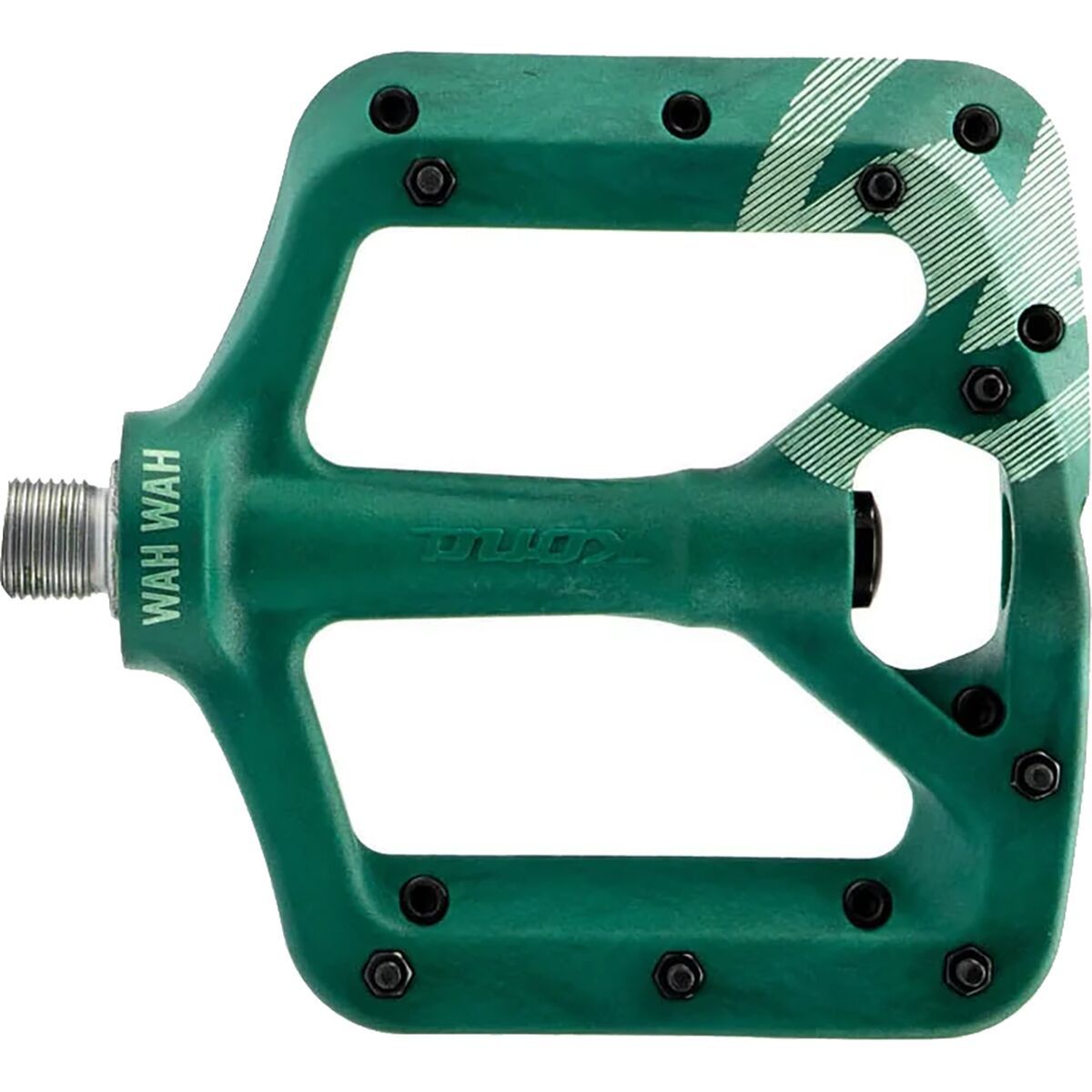 Image of Kona WAH WAH II Small Platform Pedals Dark Green, One Size