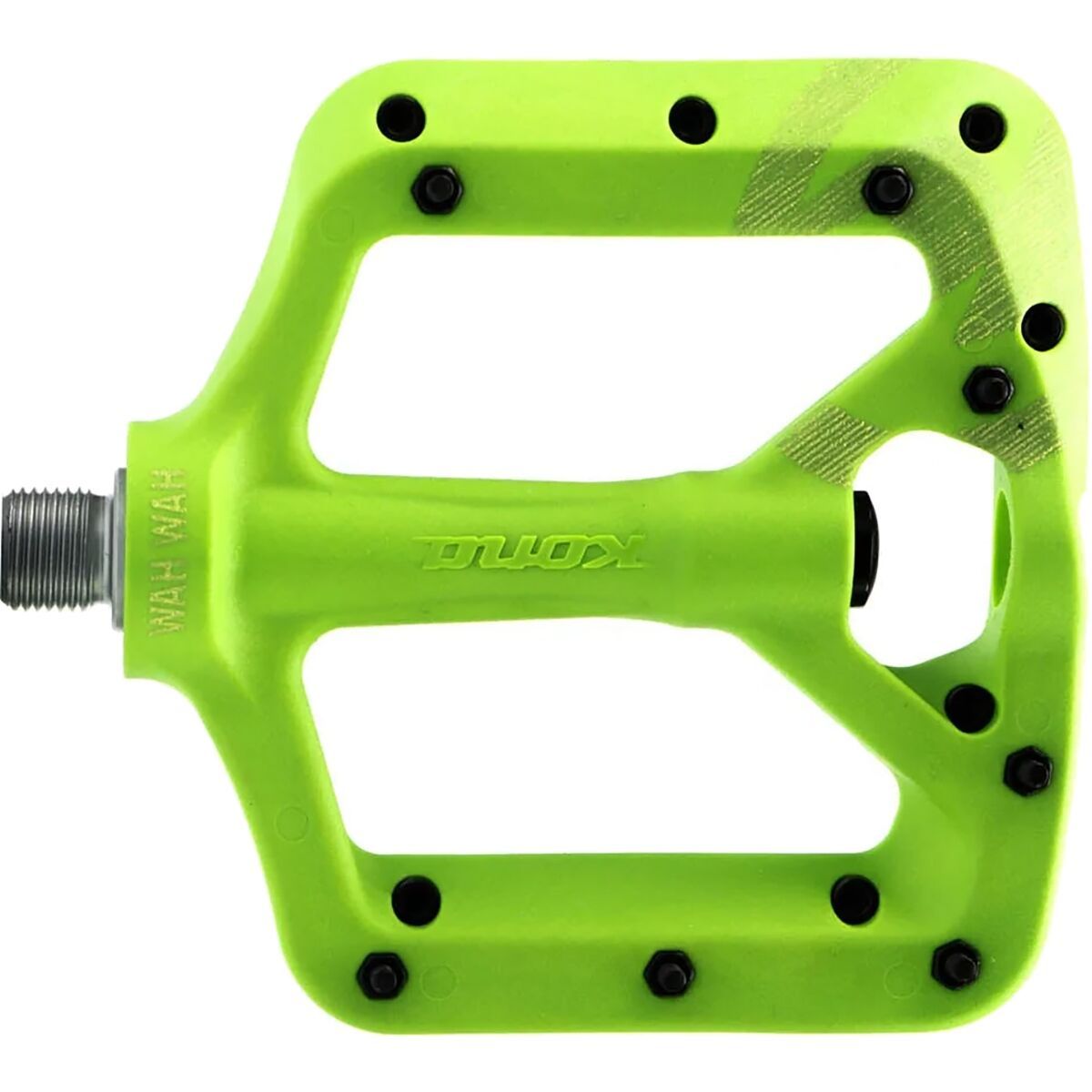 Image of Kona WAH WAH II Small Platform Pedals Slime Green, One Size